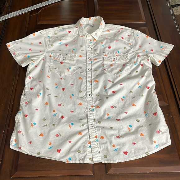 Sonoma Goods for Life Southwestern Print Shirt Men’s XXL AOP Pearl Snap Pockets - Picture 1 of 9